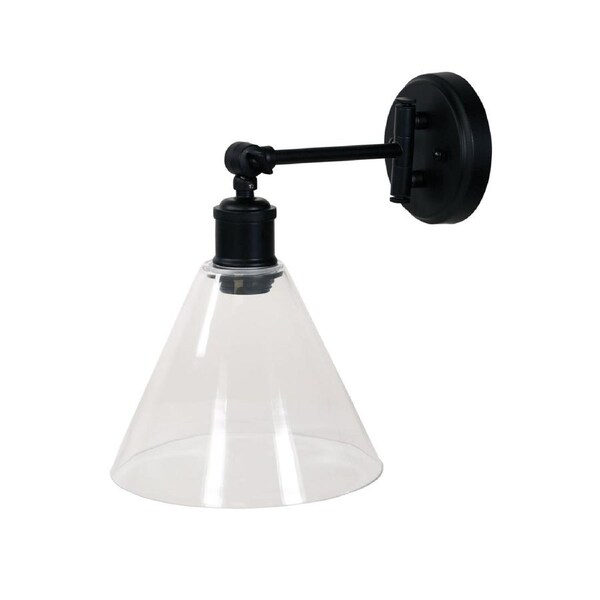 Heath Swing Arm Wall Light Black