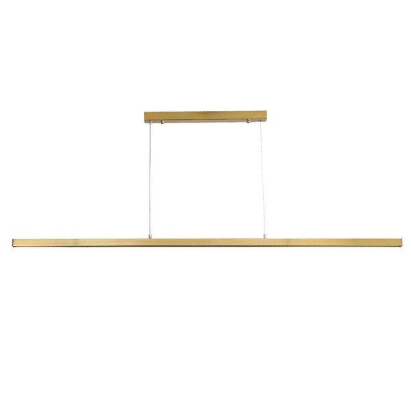 Shard Slimline Tricolour LED Pendant Light Satin Brass 1500cm