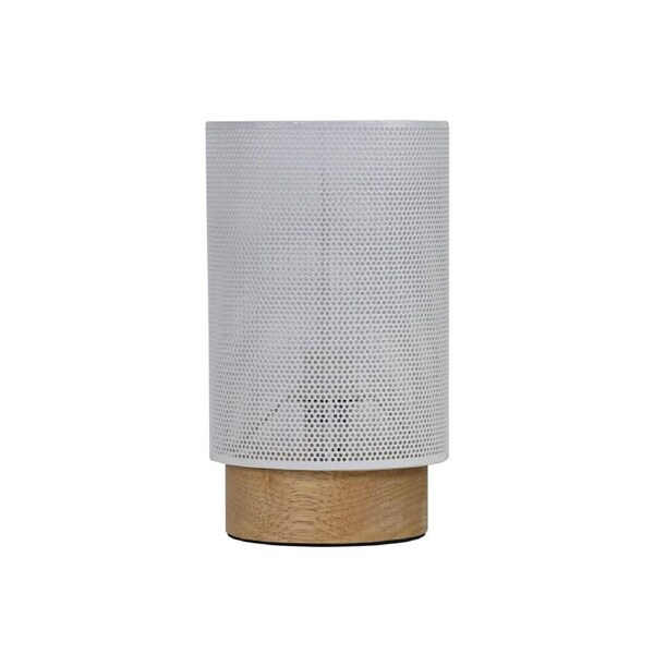Lenny Mesh Bedside Table Lamp In White