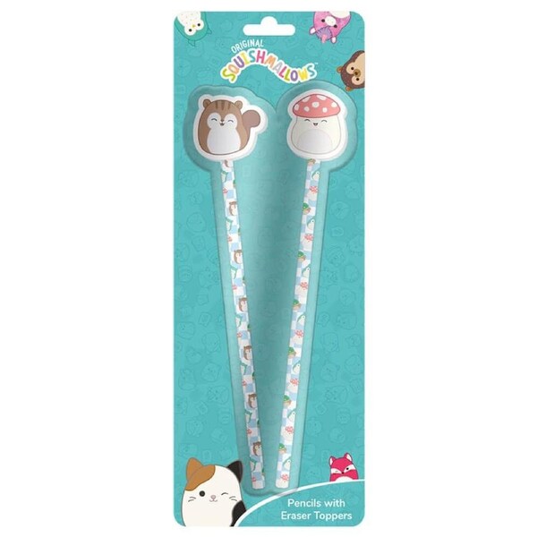 Squishmallows Cottage Collection Pencil and Eraser Toppers