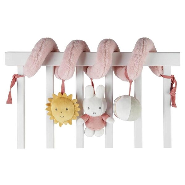 Miffy Fluffy Spiral Toy Pink
