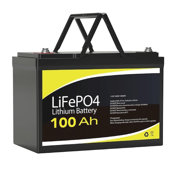 12V 100Ah Lithium Battery 100A 1280Wh Standard Size 306x171x210mm Replace SLA
