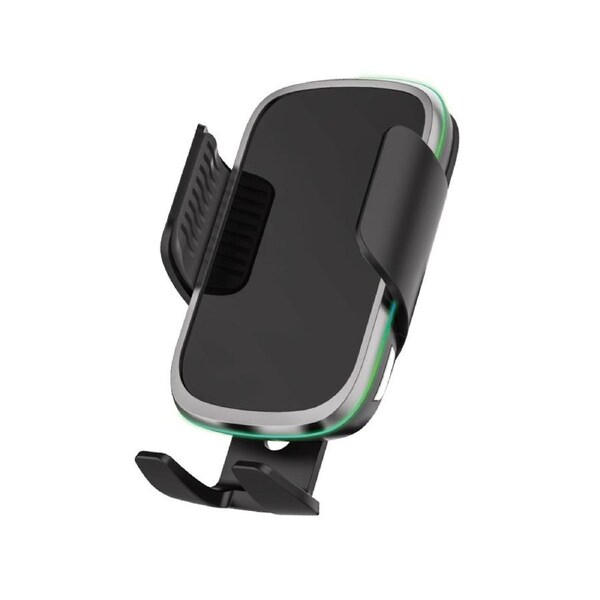 Q5 15W Wireless Charging Induction Car Holder With Round Gradient Light