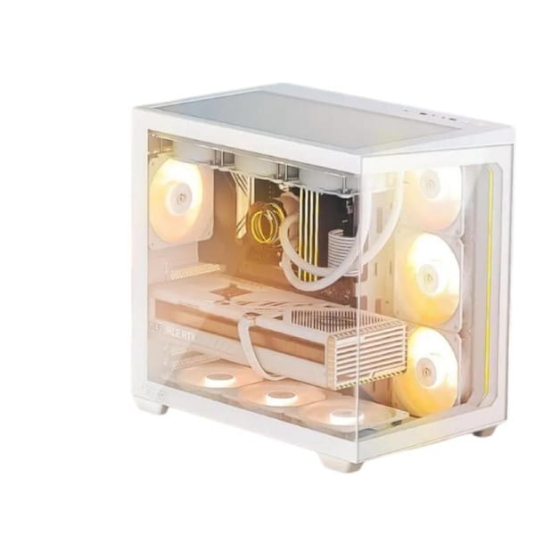 Antec C5 ARGB ATX, mATX Seamless Edge to Edge, White , 270 degrees, 7x ARGB + PWM Controller, 5090 Back Connect, USB-C, Dual Chamber Gaming Case