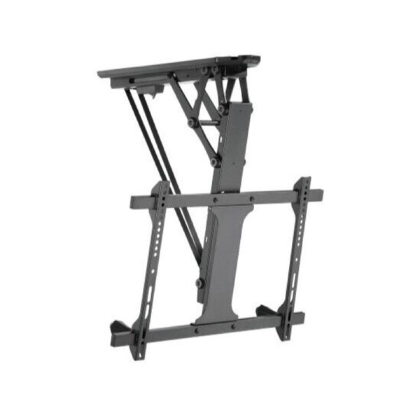 Brateck PLB-M0546AI SMART FLIP DOWN TV CEILING MOUNT POWERED BY TUYA Support most 32' ~ 70' TVs (Black) (LS)