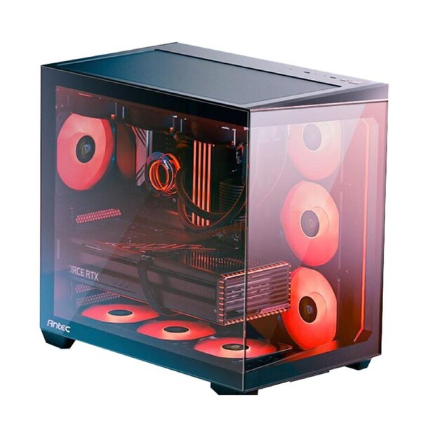 Antec C5 ARGB ATX, mATX Seamless Edge to Edge, Black, 270 degrees, 7x ARGB + PWM Controller, 5090 Back Connect, USB-C, Dual Chamber Gaming Case