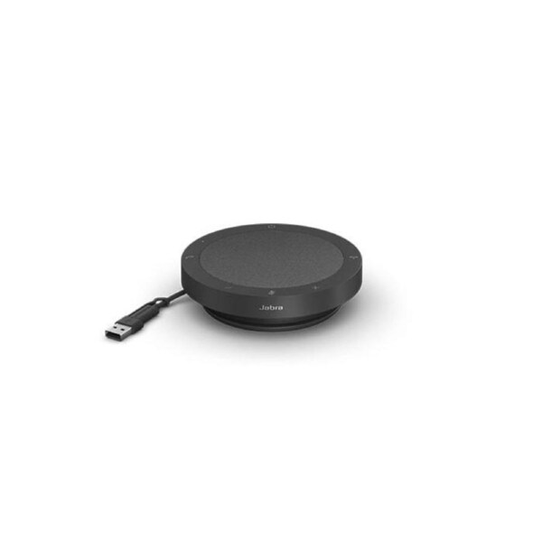 Jabra, Speak2 40, MS, Speakerphone, Connect via wired USB - USB-A and USB-C, Dust and Water Resistant, Work for both MAC and PC, Plug-and-play