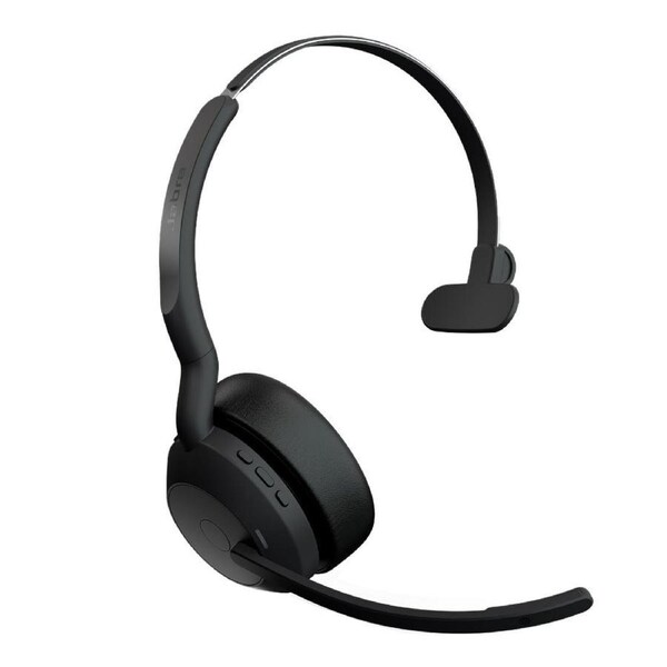 Jabra Evolve2 55, USB C, UC, Mono, Active Noise Cancellation (ANC), Link 380 Bluetooth Adapter ,30m Wireless Range, 18 Hours Battery Life