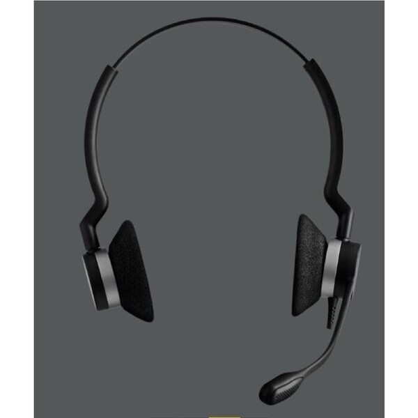 Jabra Biz 2300 Duo UC USB-A Corded Headset, HD Voice, Air Shock Microphone, Freespin, Talk in Comfort, Wired Headsets, PeakStop