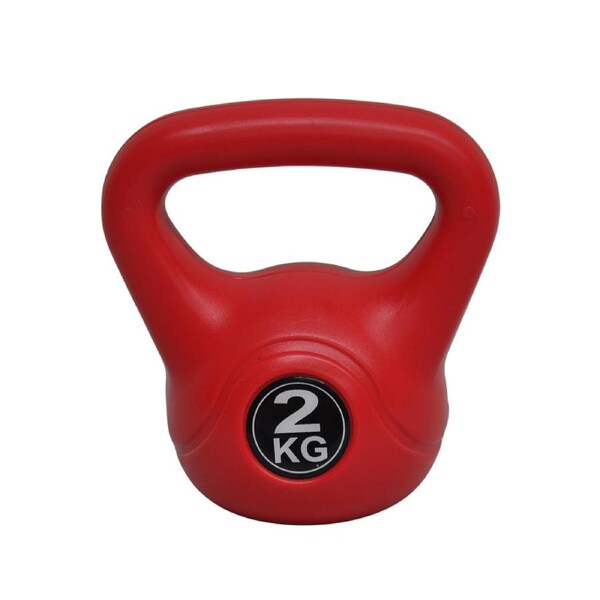 2kg X 1 Kettlebell - Home Gym PVC Kettlebell Weight Fitness Exercise