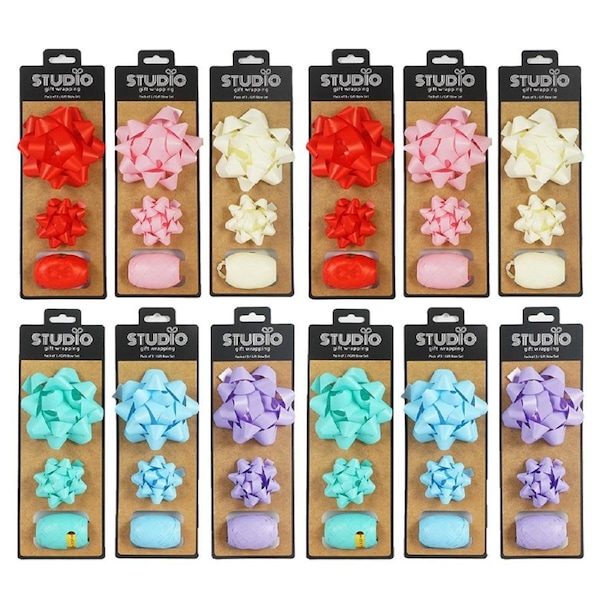 36pc Studio Gift Wrapping Gift Bow Tie Set Party Decoration Present Decor