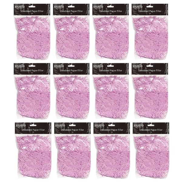12x Studio Gift Wrapping 40G Filler/Shredded Paper Purple Present Decor