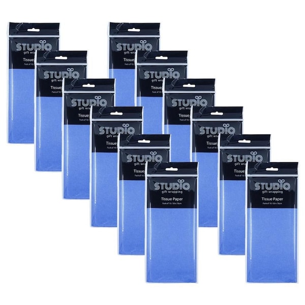 120pc Studio Gift Wrapping Tissue Paper 50x70cm Denim Present Decor