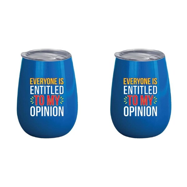 2x Everyone Is Entitled To 360ml S/S Vacuum Insulated Tumbler Double Walled Mug