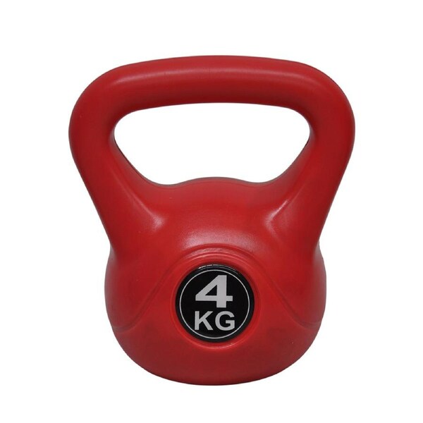 4kg X 1 Kettlebell - Home Gym PVC Kettlebell Weight Fitness Exercise