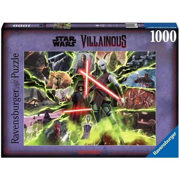 Ravensburger - Star Wars Villainous: Asajj Ventress Jigsaw Puzzle 1000 Pieces