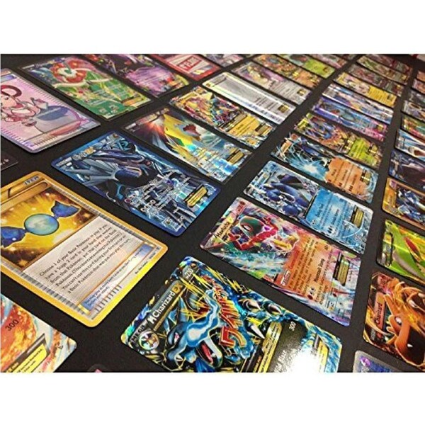 Pokemon TCG 100 Card LOT Rare, COM/UNC, Holo & Guaranteed EX, MEGA OR Full Art