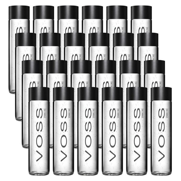 Voss 375Ml Water Sparkling Glass 24 Pack