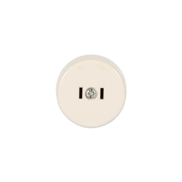 Clipsal 402-WE - Surface Socket 2-Pin Parallel 10A - White