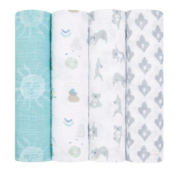 aden + anais Classic Swaddles 4-Pack - Now+Zen