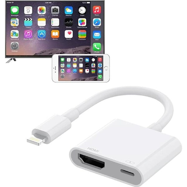 MFi Certified 8-Pin to HDMI Digital TV AV Adapter For iPhone 14 13 12 11 iPad Au
