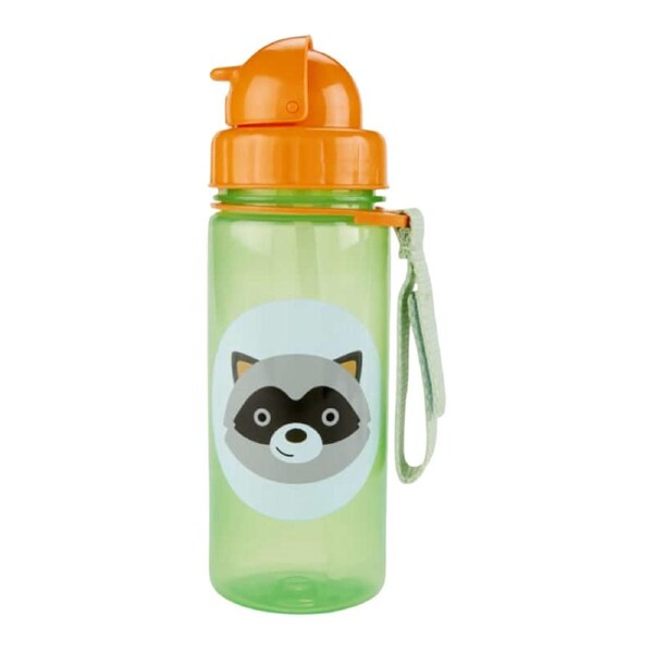 Skip Hop Zoo PP Straw Bottle 390ml - Raccoon