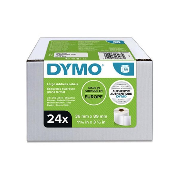 Dymo Labelwriter Large Address Label Bulk 24 Roll