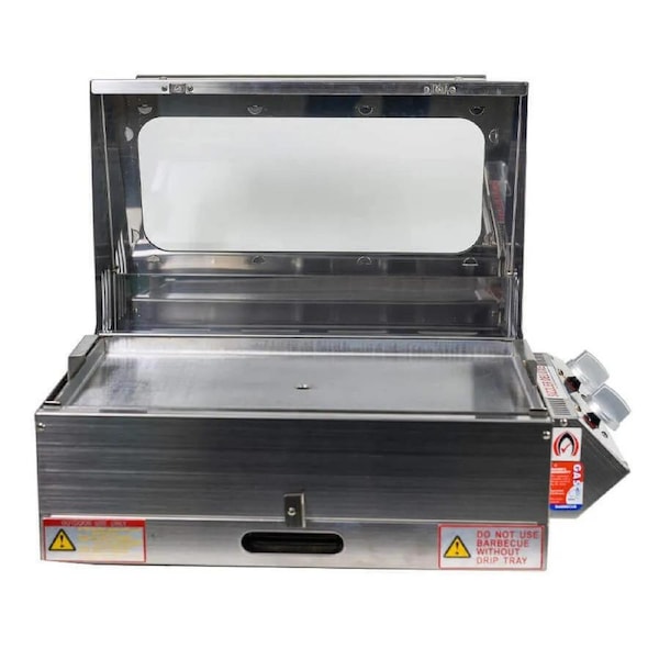 Stainless Steel Portable Gas BBQ Sizzler Deluxe 2 - Best Caravan BBQ