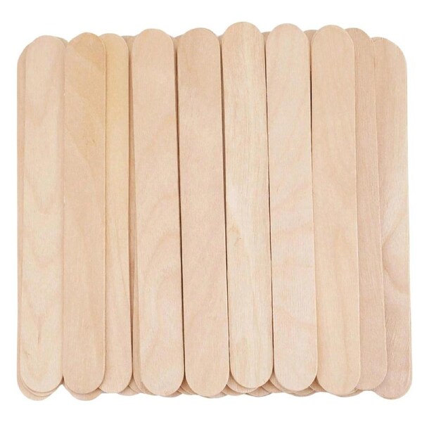 Tongue Depressor Waxing Sticks 100Pk