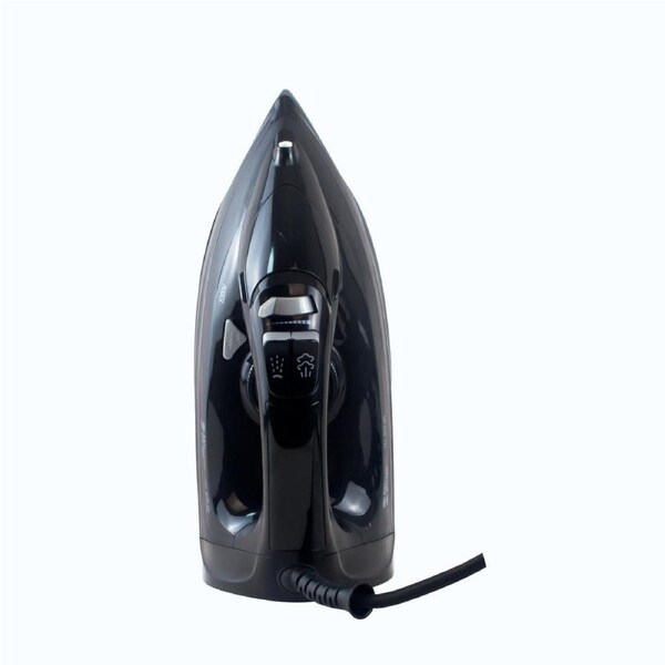 Dolphy Electric Steam Iron - 1800W High-Power Iron with Ceramic Soleplate, Fast Heat & Steam Boost Function, Compact Design - Black