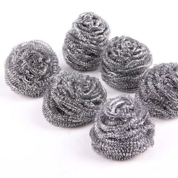 STAINLESS STEEL SCOURERS 18 PACK