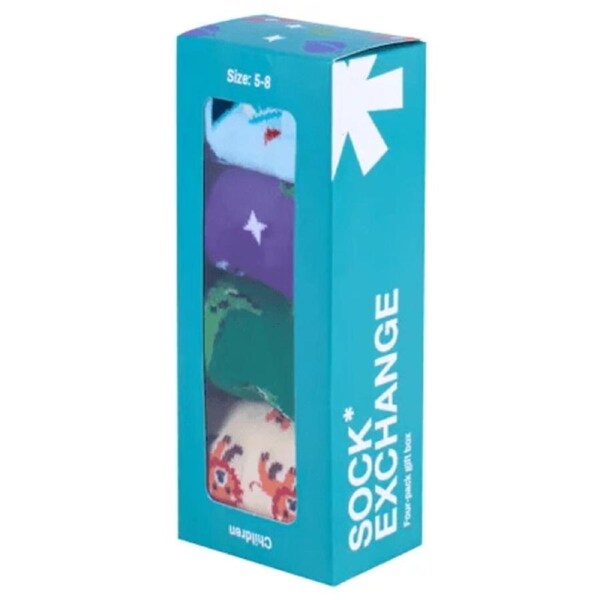 Socks Gift Boxed 4 Pairs-Boys Assorted