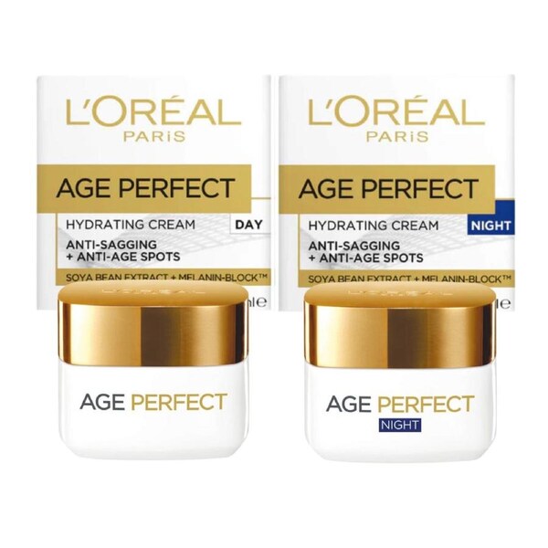 L'Oreal Paris Age Perfect Collagen Tightening Day & Night Cream 50mL Duo