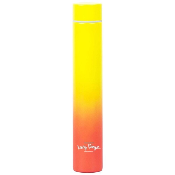 Lazy Dayz 300ml Slimline Insulated Drink Bottle - Yellow Peach Ombre