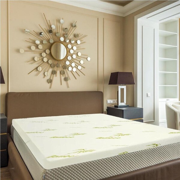8CM Breathable Cooling Memory Foam Mattress Topper with Bamboo Cover - Double Size