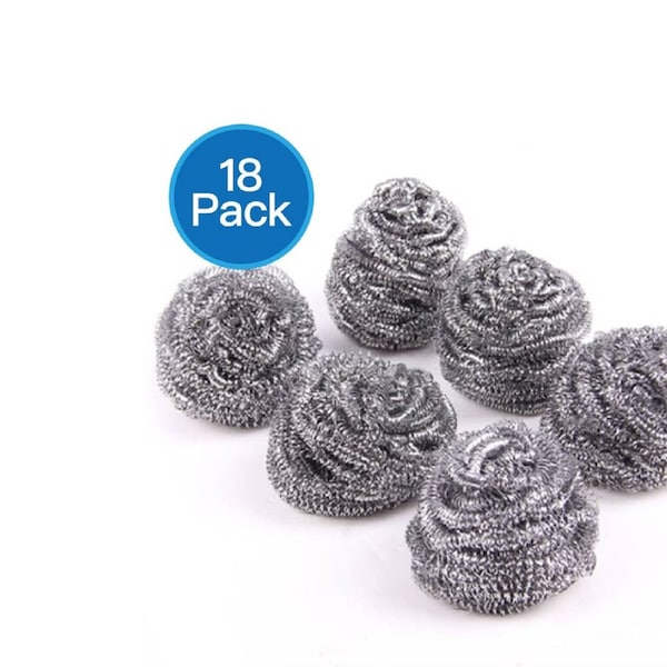 3x6Pack Household Cleaning Stainless Steel Small Scourers