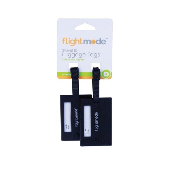 2 Pack Flexible Strap Handy Swivel ID Tags