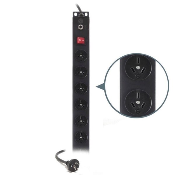 Serveredge Basic 2M Vertical 12 Port Pdu 12 3 Pin Aus Gpo Output