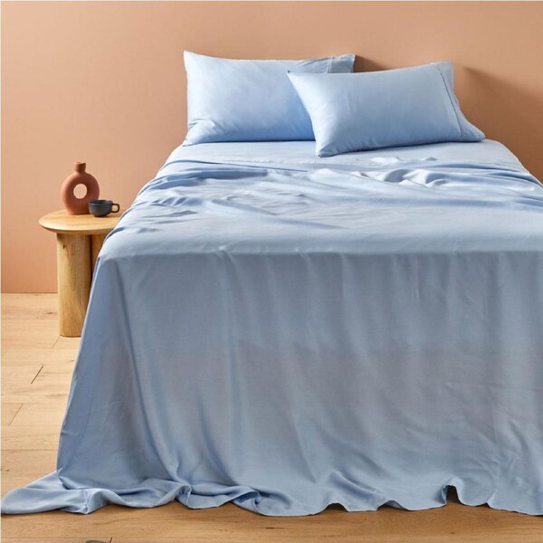 MyHouse Lyocell Sheet Set - Dusty Blue - Super King
