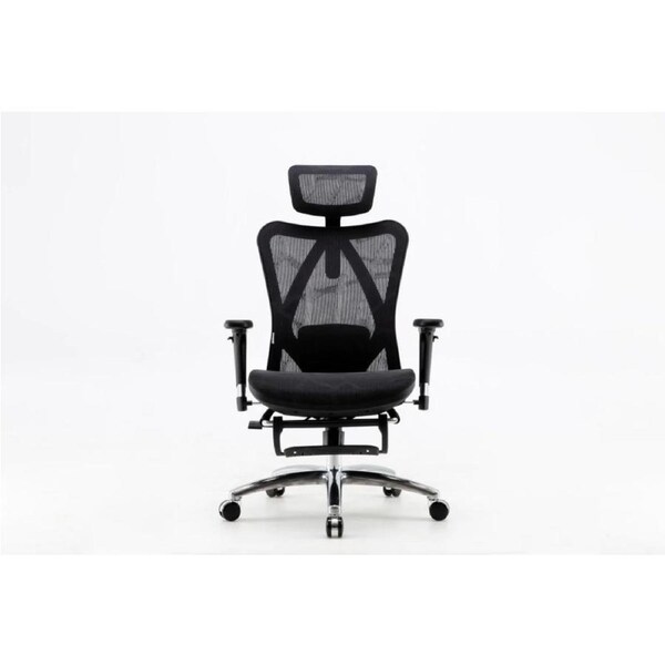 Sihoo M57 Ergonomic Office Chair with built-in footrest Black Mesh
