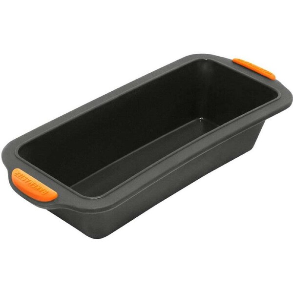 Bakemaster Silicone 24x10cm Loaf Pan Tray Rectangle Non-Stick Oven Bakeware Grey