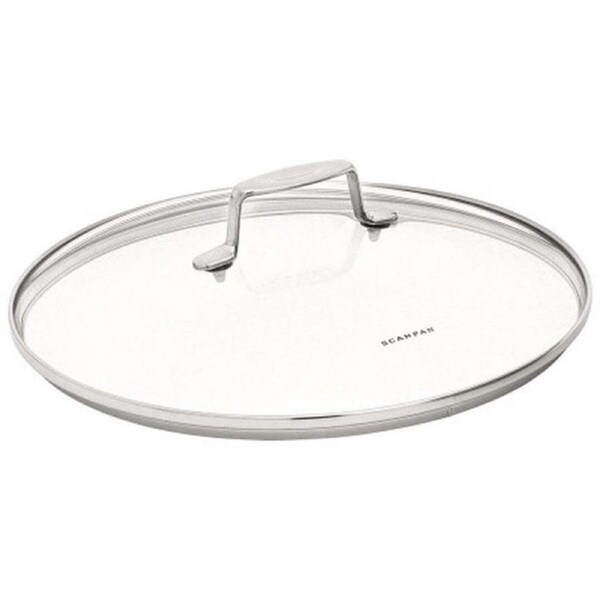 Scanpan Impact 16cm Tempered Glass Lid Cover w/ Stainless Steel Rim/Handle Round