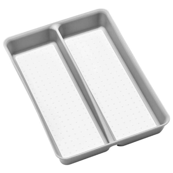 Madesmart 32.2cm Mini Utensil Tray w/ 2-Non Slip Lined Compartment Rectangle