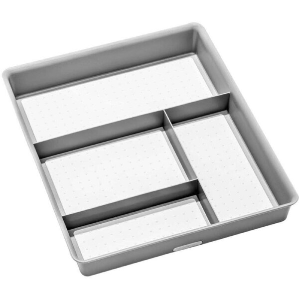Madesmart 37cm Kitchen/Office Junk Drawer Organiser w/ 4-Non Slip Compartment