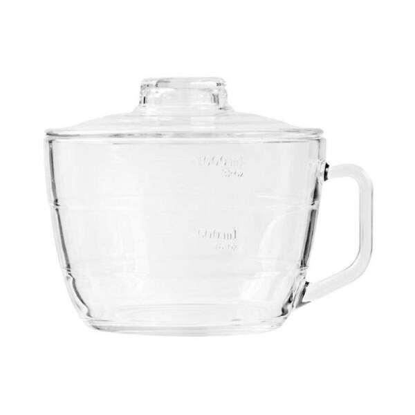 Glasslock 1L Glass Jug w/ Lid Serve Juice/Cocktail Drink Measuring Pitcher Clear