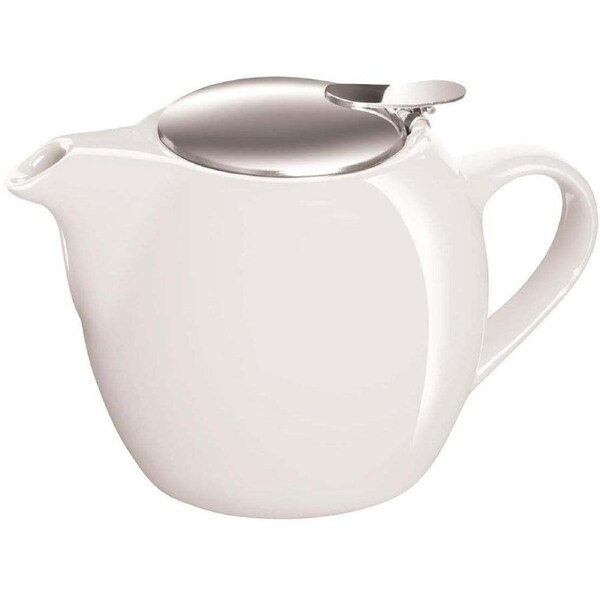 Avanti Camelia 500ml Ceramic Brewing Teapot Tea Maker Kettle Pot Pure White