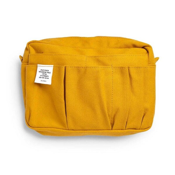 Delfonics Cotton Inner Carry Bag Pouch Storage OrganiserMedium 26.5cm Yellow
