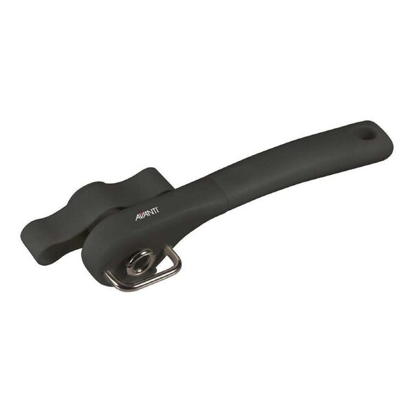 Avanti Safety Kitchen Tin Can/Jar Opener Manual Handheld w/Large Handle Black