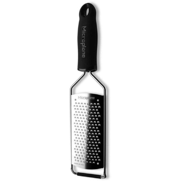 Microplane Stainless Steel/Plastic Gourmet Coarse Grater Cheese Shredder Silver