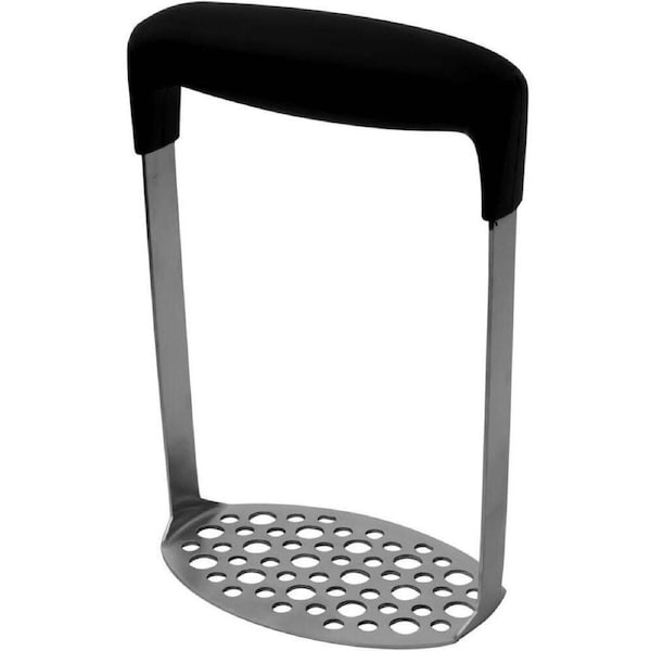 Avanti Stainless Steel Soft Touch Potato/Vegetable Masher Kitchen Utensil Silver